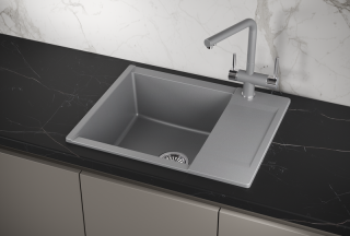 Мойка кухонная Granula 6202, АЛЮМИНИУМ